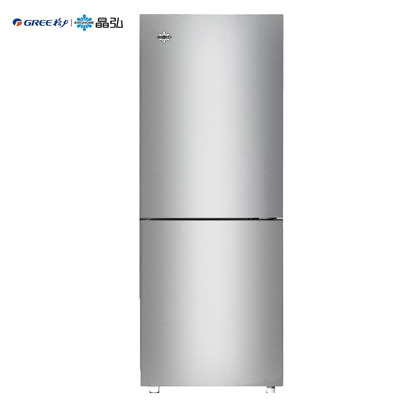 格力（GREE）晶弘188升迷你小型兩門(mén)電冰箱 瓜果水潤 節能低噪 宿舍租房小巧不占地 BCD-188CL/太空銀